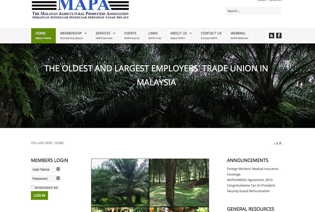 Malayan Agricultural Producers Association (MAPA)