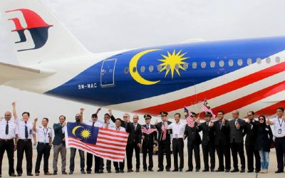 OFFICIATION OF THE FIRST DELIVERY OF MALAYSIA AIRLINES BERHAD (MAB) AIRBUS 350-900