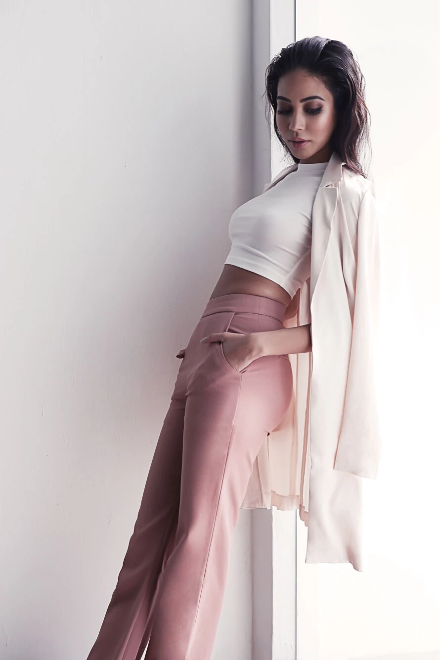 Longline Blazer in Seashell